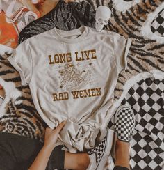 a woman's shirt that says long live bad women