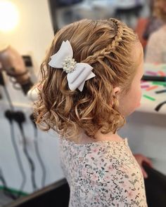 Wedding Hairstyles For Girls, Kids Hairstyles For Wedding, Short Hair For Kids, Pageant Hair, Boy Hair, Flower Girl Hairstyles