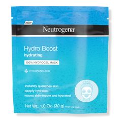 Hydro Boost Hydrating 100% Hydrogel Mask - Neutrogena | Ulta Beauty Homemade Skin Toner, Face Moisturizer For Dry Skin, Korean Glass Skin, Mask For Dry Skin, Hydrating Face Mask, Hydro Boost, Neutrogena Hydro Boost, Face Sheet Mask, Tips For Skin