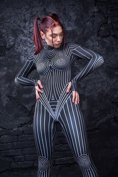 Fitted Rave Unitard For Festivals, Black Stretch Rave Unitard, Burning Man Bodysuit, Metallic Shiny High Stretch Unitard, Black Tape Project, High-stretch Rave Bodysuit For Parties, Rave Bodysuit, Festival Outfits Women, Festival Costumes