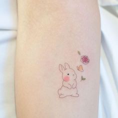 Best Butterfly Tattoos, Tattoos 2022, Bunny Tattoo, Bts Tattoos, Hand Tattoos For Girls, Bunny Tattoos, Rabbit Tattoos, Kawaii Tattoo, Inspiration Tattoos