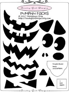 the pumpkin faces are cut out and ready to be used for halloween crafts, including paper cutting