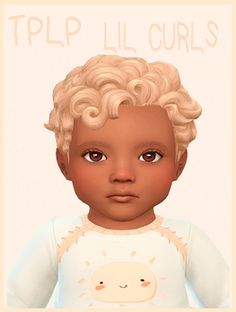 Little Curls | TPLP on Patreon Infants Cc, Pelo Sims