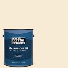 behr ultra stain - blocking paint and primer is shown in light beiges