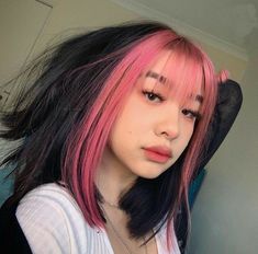 E Girl Hair, Split Dyed Hair, Hair Dye Colors