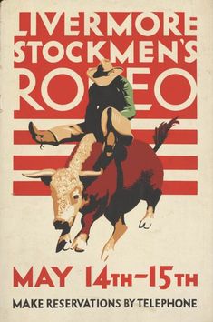 an advertisement for the liverpool stockmen's rodeo