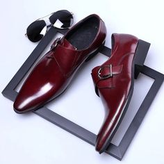 Find Mens Leather Pointed Toe Buckle Strap Oxfords Business Formal Dress Shoes Size on eBay in the category Clothing, Shoes & Accessories>Men>Men's Shoes>Dress Shoes. Fashion Shoes For Men, Herren Style, Casual Leather Shoes, Casual Dress Shoes, Oxford Dress Shoes, Leather Oxford Shoes, Business Shoes, Point Shoes, Formal Shoes For Men