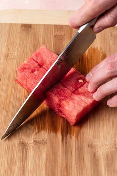 Watermelon Feta Salad Skewers are easy and refreshing. Refreshing Appetizers, Pickled Watermelon Rind Recipe, Watermelon Sticks, Cut A Watermelon