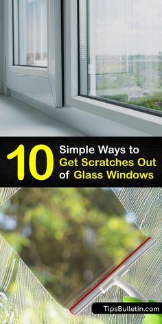 an open window with the words 10 simple ways to get creative out of glass windows