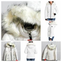 Nwt Nautica Women Puffer Jacket In White Color : White Zip Off Hood With Faux Fur Trim Soft Pile Collar Lining Water Resistant Fabric Warm Fleece Pockets Rib Knit Cuffs With Thumb Holes Made In China Content: Shell: 100% Polyester Insulation: 100% Polyester Midweight Mens Sherpa Jacket, Women Puffer Jacket, Blue Winter Coat, Black Hooded Jacket, Womens Puffer Vest, Water Resistant Jacket, Quilted Puffer Jacket, Puffer Jacket Women, Anorak Jacket