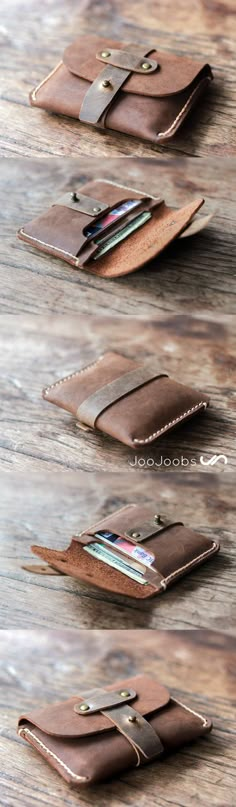 The Treasure Chest Credit Card Wallet is made from two types of leather✦The body is made from a thick, oil leather and the strap is made from a signature distressed leather✦ Personalized Gift Idea✦Perfect Xmas gifts for her✦Like handmade, unique gift ideas✦Look no further✦JooJoobs✦Best Etsy✦FREE SHIPPING (all orders receive free shipping)✦Use Coupon Code: OVER100 to receive 10% off your order✦Handmade Leather Wallet✦ #leatherwallet #handmade #xmas #womenswallets #etsy #wallet #walletsforwomen Desain Merek, Fotocamere Vintage, Hantverk Diy, Leather Credit Card Holder, Coin Purse Wallet, Handmade Leather Wallet, Leather Coin Purse, Credit Card Wallet, Leather Wallets