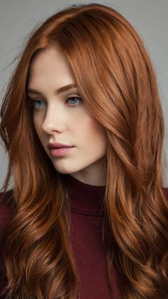 winter hair colors Copper Hair Color Ideas, Peach Hair Colors, Lasting Curls, Copper Blonde, Peach Hair, Copper Hair Color