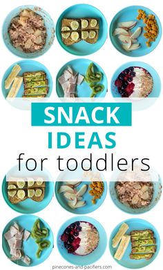 the top ten snack ideas for toddlers to eat in their own bowls and plates