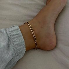 Elevate your look at the beach or pool this summer with out dainty figaro style anklet. Perfect for stacking or wearing alone. The anklet is made of stainless steel material, so waterproof. Gold: 18k gold platingMaterial: Stainless steelLength: 20cm +5cm Waterproof jewelry Hypoallergenic Tarnish Free Glazd Pouch with every order Free US shipping Easy Exchange & Return policy PRODUCT INFOOur jewelry is made of stainless steel material. For the gold pieces, we added an 18K PVD gold plating. This m Anklet For Women, Leg Chain, Foot Bracelet, Women Anklets, Ankle Chain, Waterproof Jewelry, Jewelry Model, Foot Jewelry, Chain Anklet