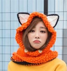 Knitted Fox Hat Women Winter Warm Cap Hooded Scarf Ears Beanies Hats | eBay Fox Hat, Animal Hats, Hooded Scarf, Hat Women, Beanie Hats, Warm Winter, Knitted Hats, Craft Ideas, Fox