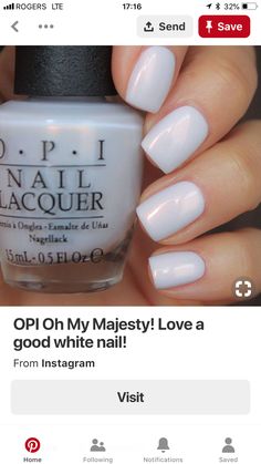 Pointy Dip Nails, I Couldn’t Bare Less Opi Gel, White Opi Nail Polish, Opi Vacation Nail Colors, Opi Bride Nail Colors, Opal Dip Nails, Trending Nail Colors 2024 Spring, Opi White Colors, Opal Nails Gel