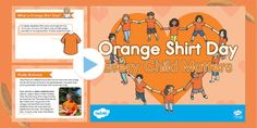 an orange shirt day video with children holding hands