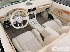 the interior of a car is clean and ready to be used