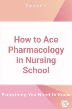 the cover for how to ace pharmacology in nursing school, with text overlay