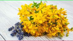 some yellow flowers are sitting on a white wooden surface with the words what do you think?