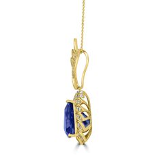 Crafted with 18K yellow gold, this gorgeous pendant is embellished with a trillion-cut Tanzanite and stunningly beautiful round Diamonds that sparkle to bring out its ultimate beauty, making it an exquisite piece of jewelry. Product Information SKU J21761 Metal Type 18K Metal Color Yellow Gold Primary Stone Gemstone Name Tanzanite Gemstone Species Zoisite No. Of Gemstones 1 Gemstone Shape Trillion Gemstone Color Blue Purple Gemstone Grade - Gemstone Clarity - Gemstone Weight 10.55 cts Gemstone S Purple Tanzanite, Tanzanite Pendant, Tanzanite Gemstone, Yellow Gold Pendants, Metal Color, Gemstone Colors, Blue Purple, Gold Pendant, Size 13