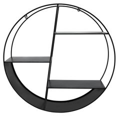 a circular shelf with shelves in the shape of a circle, on an isolated white background