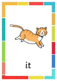 an orange and white cat is jumping in the air with it's tail up