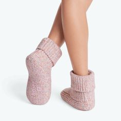 Youth Gripper Slipper Bootie - Sherpa-Lined – Bombas Cozy Style, More More, Chunky Yarn, Be Careful, Sherpa Lined, House Slippers, Cozy Fashion, Pretty Good, Bootie