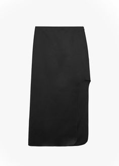 Color: Black Structured cotton blend fabric Slim fit Midi length High rise Curved hem with cutout Concealed side zip closure Unlined 59% Recycled Polyester 41% Cotton Delicate Machine Wash Cold By Malene Birger. Imported Malene Birger, By Malene Birger, Black Midi Skirt, Side Zip, Midi Length, Midi Skirt, Cotton Blend, Slim Fit, Fabric