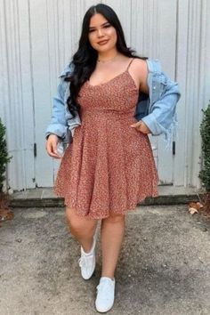 Outfits For Chubby Girls, Chubby Style, Girl Outfit Ideas, Simple Spring Outfits, Outfits Gorditas, Plus Size Baddie Outfits, Chubby Fashion, Mode Inspo