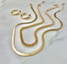 4.5mm curb chain Length: 15in + 1.5in extension chain *Available in 14kt gold filled or sterling silver Jewellery Photography Inspiration, Instagram Jewelry, Hot Jewelry, Jewelry Photography, Jewelry Inspo, Curb Chain, Jewelry Lover, 14kt Gold, Jewelry Trends