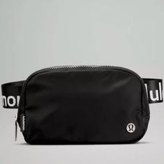 Lululemon Everywhere Belt Bag Color: Black With White Lululemon On Strap Condition: New Without Tags Fanny Pack Style, Lululemon Belt Bag, Lululemon Bags, Lululemon Everywhere Belt Bag, Everywhere Belt Bag, Festival Bag, Belt Bags, Birthday Wishlist, Sporty Chic