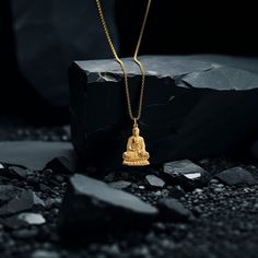 Find peace and enlightenment with our gold Buddha pendant, exquisitely crafted in the USA. Symbolizing serenity, wisdom, and spiritual awakening, each piece is a sanctuary of calm and reflection. PENDANT INFORMATIONThis pendant is made of real, solid gold.• Made in USA• Material: 14k or 18k solid gold• Finish: polished• Height: 1.28" (32,5 mm) | *includes the small circle, bail dimensions not included• Width: 0.8" (20,5 mm)• Pendant weight: approx. 6 grams (14k)• Bail: fits up to 4 mm chains• So Yellow Gold Spiritual Necklace With Si Clarity, Spiritual Hallmarked Necklaces, Spiritual Yellow Gold Jewelry For Meditation, Yellow Gold Spiritual Necklaces For Meditation, Spiritual Yellow Gold Necklaces For Meditation, Spiritual Yellow Gold Necklace For Meditation, 14k Gold Spiritual Necklaces For Meditation, Spiritual Gold Jewelry For Meditation, Spiritual Large Pendant Jewelry For Meditation