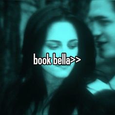 the words book bela are in front of an image of a woman's face