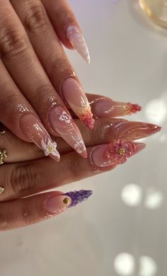 Long Beach Nails, Yaz Nail Art, Almond Nail Sets, Beach Summer Nails, Summer Beach Nails, Vacay Nails, Basic Nails, Shiny Nails