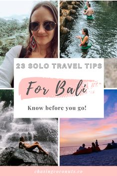 collage of photos with text that reads 25 solo travel tips for bali know before you go