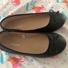 Beautiful Black Tie Shoes Black Tie Shoes, Jack Black, Shoes Brand, Tie Shoes, Ballet Flat Shoes, Ballet Flat, Cat & Jack, Flat Shoes, Black Tie