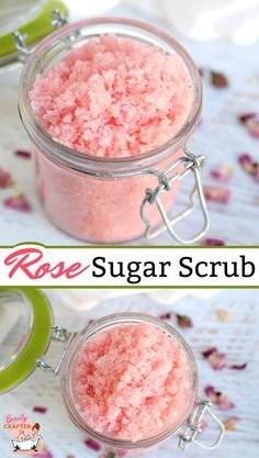 Rose Scrub, Mint Sugar Scrub, Scrub Skin, Lip Scrub Recipe, Lip Scrub Homemade