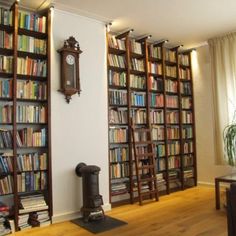 a living room filled with lots of books