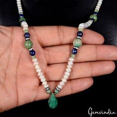 21" Long Natural Multi gemstones Handmade Necklace SIngle Strand Women Jewelry | eBay Cool Necklaces, Fashion Jewelry Necklaces, Handmade Necklace, Silver Pearls, Display Ideas, Jewelry Handmade, Necklace Jewelry, Gemstone Necklace, Handmade Necklaces