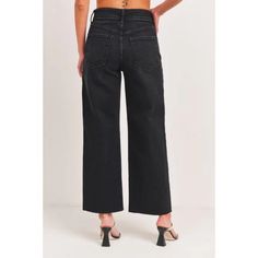 Utility Wide Leg - Black – Treaty General Store Just Black, Fall Denim, Wide Leg Denim, The Times, Wide Leg Jeans, Black Denim, Leg Jeans, Capri Pants, Nautical