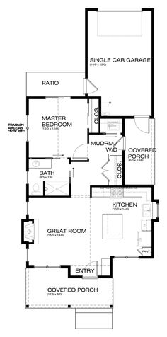 the first floor plan for a home