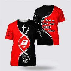 Christian Jesus Dna Test Red And Black Color Jesus All Over Print 3D T Shirt - Gifts For Christians - Excoolent Elevate your style with our captivating 3D T-shirts. Crafted with meticulous care, these shirts feature intricate graphics that seemingly leap off the fabric, creating a mesmerizing visual effect. Made with high-quality materials, they offer both comfort and an unparalleled statement-making look. Redefine fashion in a whole new dimension with our innovative 3D T-shirts.
Product details Casual Red Crew Neck With Sublimation Design, Red Casual Crew Neck With Sublimation Design, Casual Red Crew Neck Sublimation Design, Red Crew Neck Top With Sublimation Print, Fitted Red T-shirt With Sublimation Print, Casual Red Sublimation Design With Letter Print, Red Crew Neck T-shirt With All Over Print, Red Short Sleeve T-shirt With All Over Print, Red All Over Print Short Sleeve T-shirt