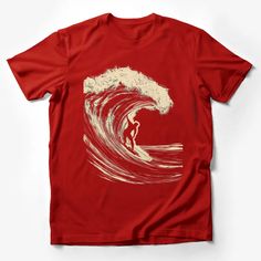 Abstract Ocean Wave Surfer Graphic T-Shirt, Gold and White Artistic Beach Wear Male T-Shirt Custom graphic T-Shirt.Customize your color Surfing Short Sleeve T-shirt With Sublimation Print, Graphic Tee T-shirt With Front Print For Surfing, Surfing Graphic Tee With Screen Print, Graphic Print Surfing Shirt, Graphic Surfing T-shirt With Screen Print, Graphic Tee With Screen Print For Surfing, Surfing Short Sleeve Shirt With Graphic Print, Surfing Crew Neck T-shirt With Sublimation Print, Graphic Tee Shirt For Surfing