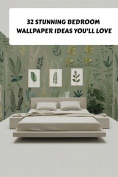 Stunning Bedroom Wallpaper Ideas You’ll Love Bedroom Wallpaper Inspirations, Bedroom Feature Wall Ideas Wallpapers, Lake House Bedroom, 2024 Wallpaper, Feature Wall Bedroom, Trendy Patterns