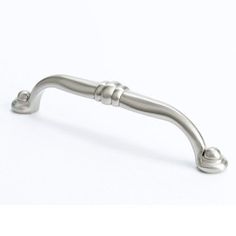 a metal handle on a white background