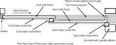 an image of a metal beam with labels on it and instructions for the different parts