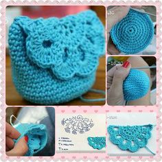 crochet patterns for purses and handbags with instructions on how to make them