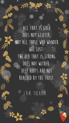 a quote from j r r tolken about gold