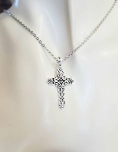 Check out this item in my Etsy shop https://www.etsy.com/listing/1304613910/celtic-cross-necklace-filigree-cross Celtic Cross Necklace, Stainless Steel Cross Pendant, Silver Cross Necklace, Celtic Pendant, Orange City, Silver Choker Necklace, Necklace Cross, Steel Cross, Unisex Necklace